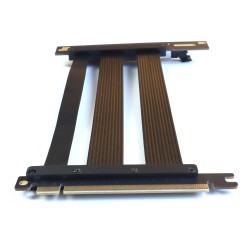 Райзер PCIE 5.0 x16 x16 на шлейфе гибкий черный