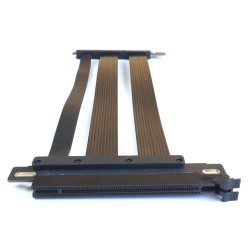 Райзер PCIE 5.0 x16 x16 на шлейфе гибкий черный