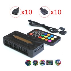 Вентиляторы ARGB 120 мм 9 Ultra белые 3+4 пин